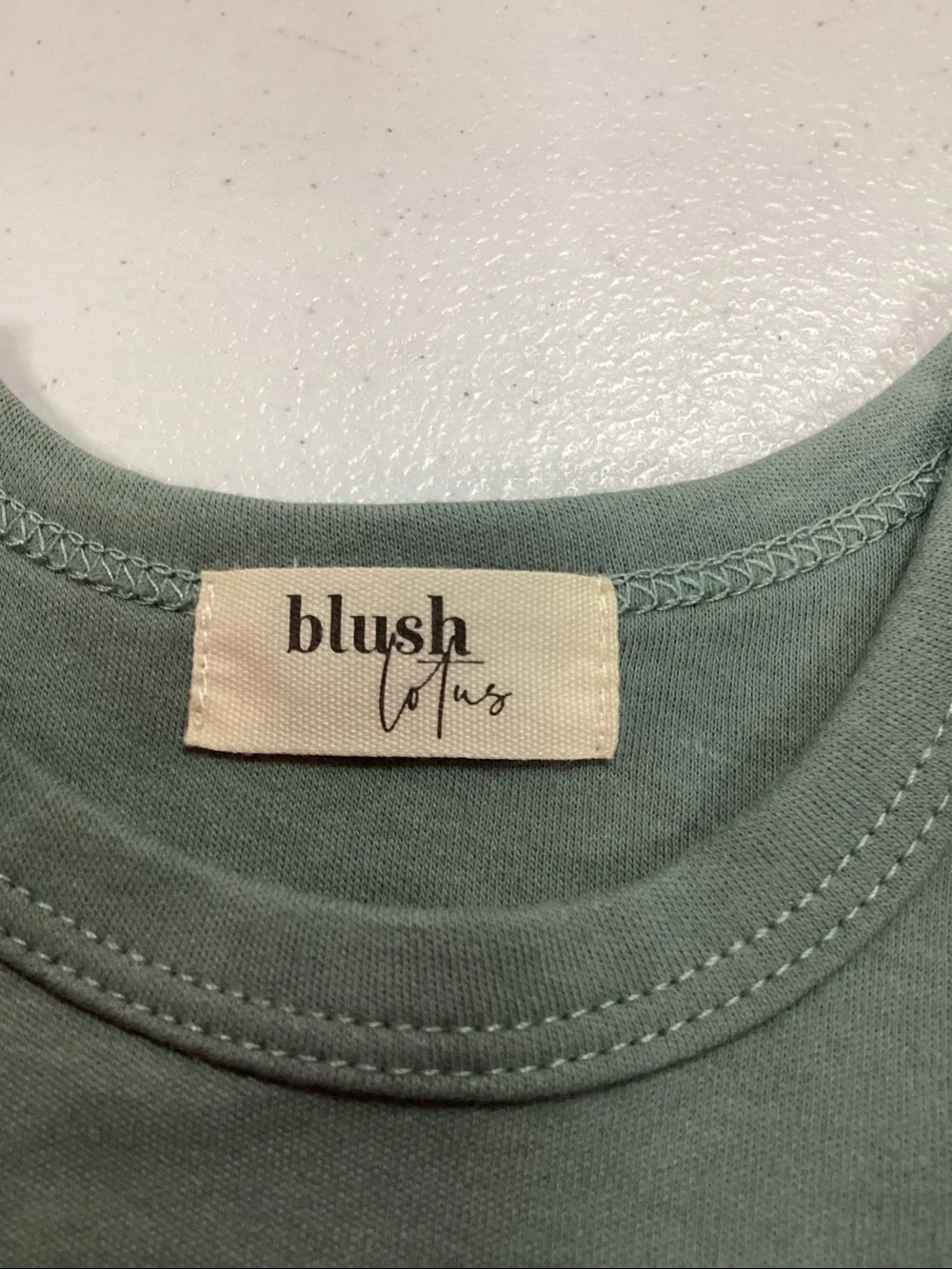 Blush sage green onesie